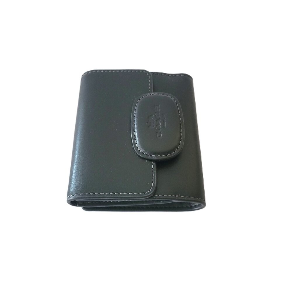 Coach CT985 Eliza Small Wallet Leather Coin Case Black - Picture 4 of 7
